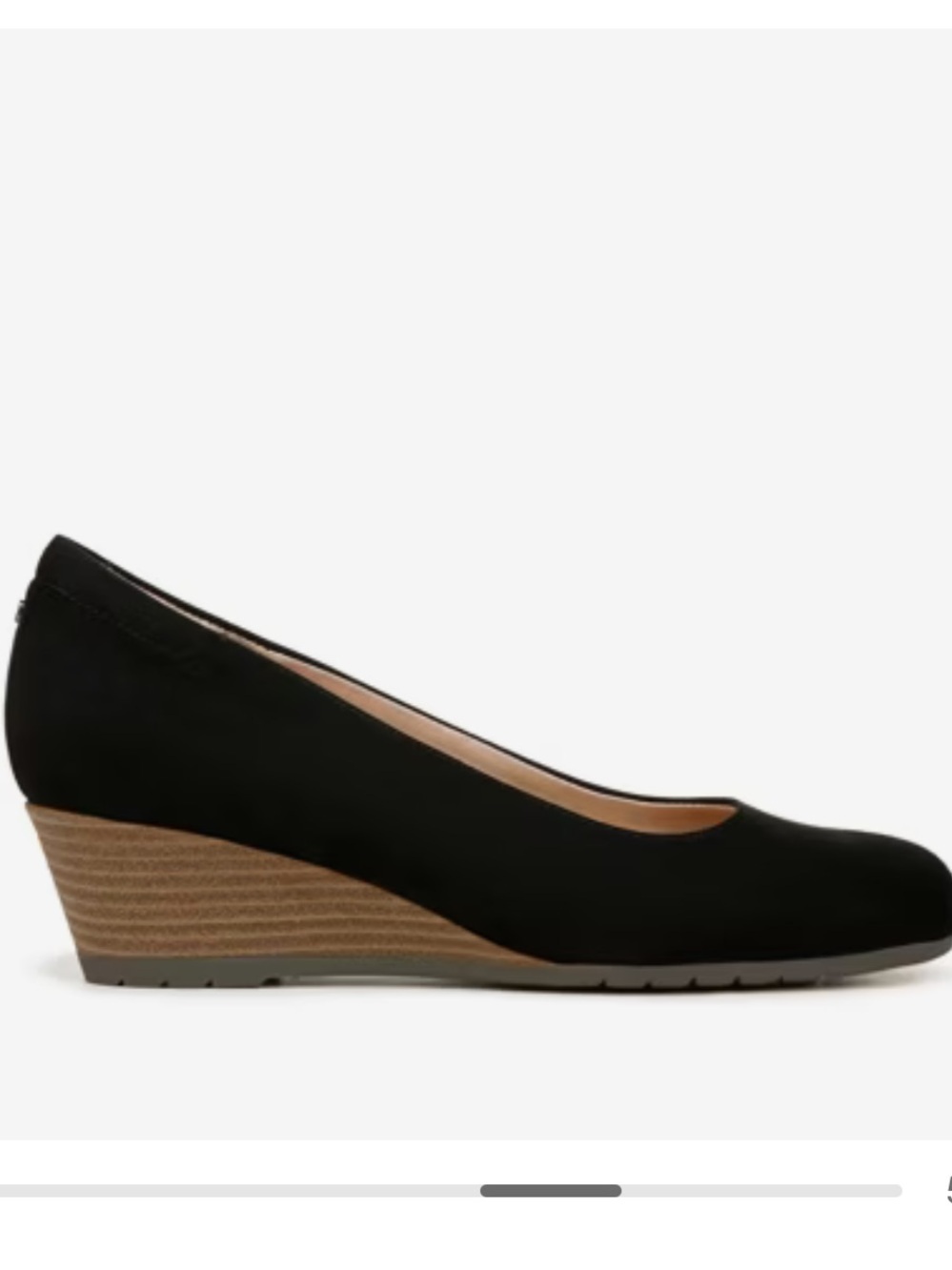 Dr Scholl’s Be Flex Wedge pump  suede size 7.5 wedge slip ons